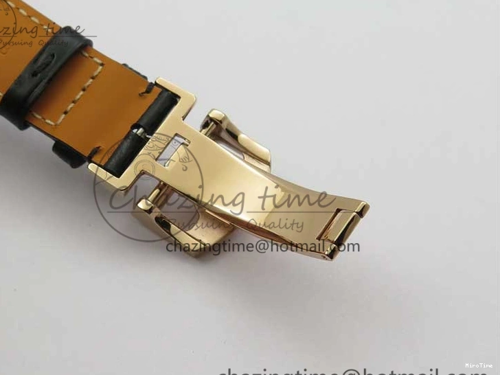 MIROTIME 0427 Elegant Portugieser Perpetual Calendar IW503302 RG V9F 1:1 Best Edition Gray Dial on Black Leather Strap A 7096